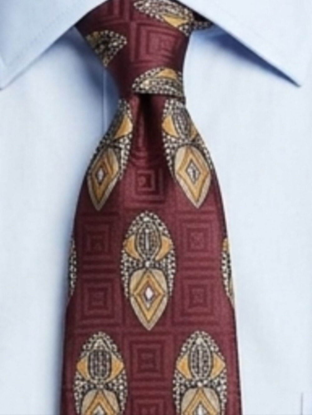 100% Silk Hand Sewn In USA Long Tie